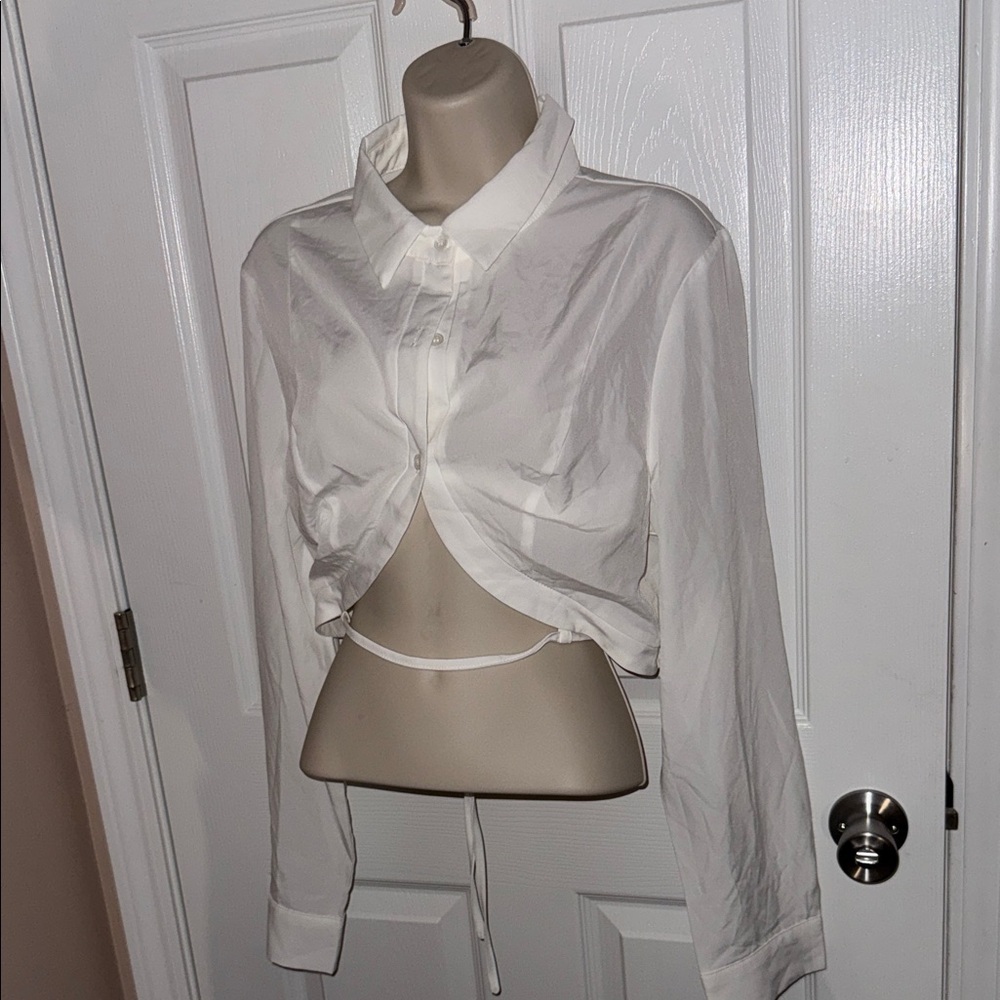White Crop Top
